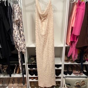H&M Cream Backless Dress